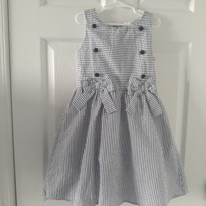 Girls Seersucker Dress